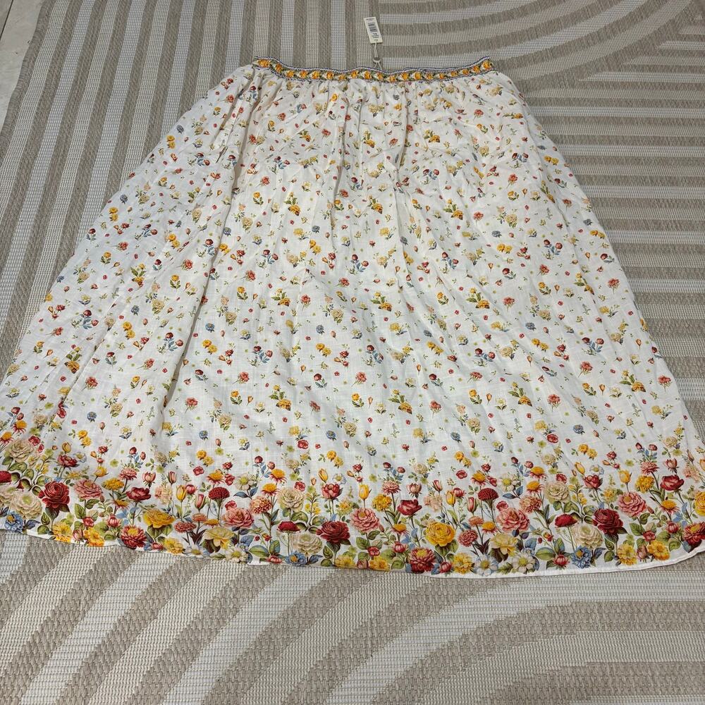 Max Studio Boho Floral AOP XL Maxi Skirt NWT with Lining - Picture 6 of 8